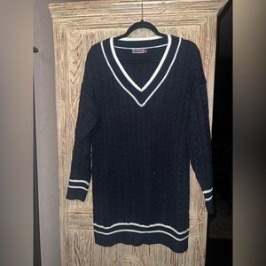 Skylar Rose Varsity Cable-knit Dress